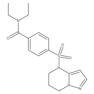 Benzamide, 4-[(6,7-dihydropyrazolo[1,5-a]pyrimidin-4(5H)-yl)sulfonyl]-N,N-diethyl-结构式