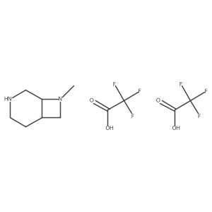 (1S,6R)-8-methyl-3,8-diazabicyclo[4.2.0]octane;2,2,2-trifluoroacetic acid Structure
