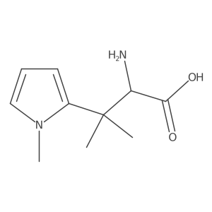 2-amino-3-methyl-3-(1-methyl-1H-pyrrol-2-yl)butanoic acid Structure