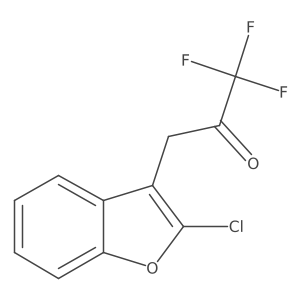 3-(2-Chloro-1-benzofuran-3-yl)-1,1,1-trifluoropropan-2-one Structure