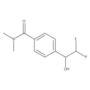 4-(2,2-difluoro-1-hydroxyethyl)-N,N-dimethylbenzamide Structure