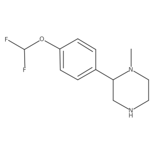 2-[4-(Difluoromethoxy)phenyl]-1-methylpiperazine Structure