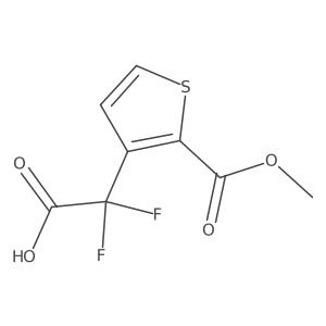 2,2-Difluoro-2-[2-(methoxycarbonyl)thiophen-3-yl]acetic acid Structure