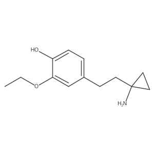 4-[2-(1-Aminocyclopropyl)ethyl]-2-ethoxyphenol结构式