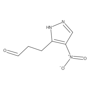 3-(4-nitro-1H-pyrazol-3-yl)propanal结构式