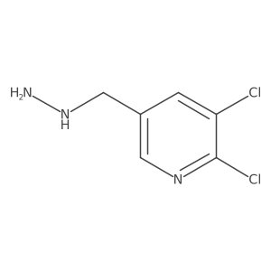 2,3-Dichloro-5-(hydrazinylmethyl)pyridine结构式