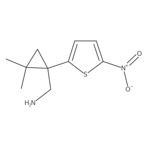 [2,2-Dimethyl-1-(5-nitrothiophen-2-yl)cyclopropyl]methanamine Structure