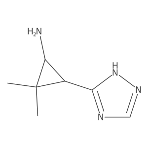 2,2-dimethyl-3-(1H-1,2,4-triazol-3-yl)cyclopropan-1-amine Structure