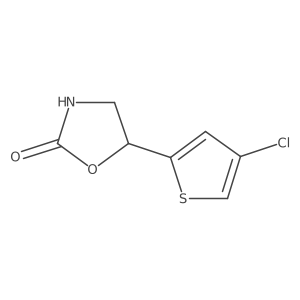 5-(4-Chlorothiophen-2-yl)-1,3-oxazolidin-2-one Structure