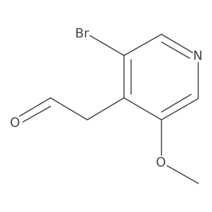 2-(3-Bromo-5-methoxypyridin-4-yl)acetaldehyde Structure