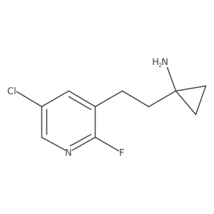 1-[2-(5-Chloro-2-fluoropyridin-3-yl)ethyl]cyclopropan-1-amine Structure
