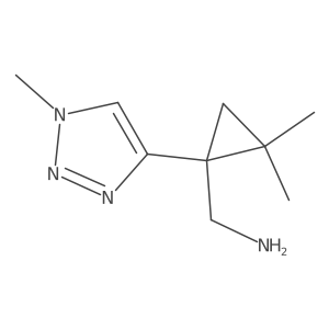 [2,2-dimethyl-1-(1-methyl-1H-1,2,3-triazol-4-yl)cyclopropyl]methanamine Structure