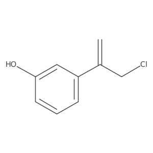 3-(3-Chloroprop-1-en-2-yl)phenol结构式