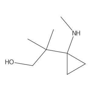 2-Methyl-2-[1-(methylamino)cyclopropyl]propan-1-ol Structure
