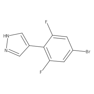 4-(4-bromo-2,6-difluorophenyl)-1H-pyrazole Structure