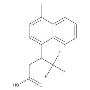 4,4,4-Trifluoro-3-(4-methylnaphthalen-1-yl)butanoic acid Structure