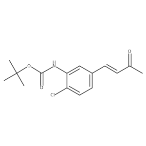 tert-butyl N-[2-chloro-5-(3-oxobut-1-en-1-yl)phenyl]carbamate Structure