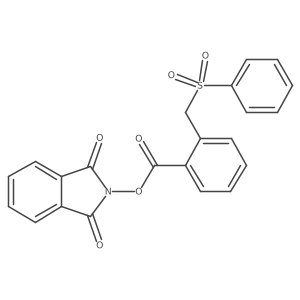 1,3-dioxo-2,3-dihydro-1H-isoindol-2-yl 2-[(benzenesulfonyl)methyl]benzoate结构式