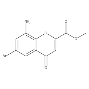 methyl 8-amino-6-bromo-4-oxo-4H-chromene-2-carboxylate Structure