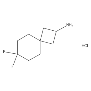 7,7-Difluorospiro[3.5]nonan-2-amine;hydrochloride Structure