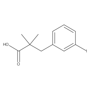 3-(3-Iodophenyl)-2,2-dimethylpropanoic acid结构式