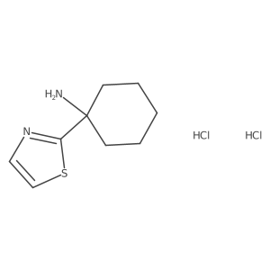 1-(1,3-Thiazol-2-yl)cyclohexan-1-amine;dihydrochloride结构式