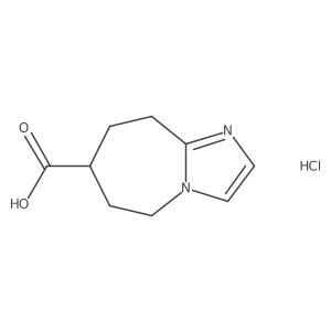 6,7,8,9-Tetrahydro-5H-imidazo[1,2-a]azepine-7-carboxylic acid;hydrochloride Structure
