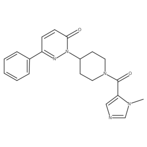 2-[1-(3-Methylimidazole-4-carbonyl)piperidin-4-yl]-6-phenylpyridazin-3-one结构式