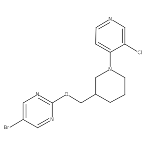 5-Bromo-2-{[1-(3-chloropyridin-4-yl)piperidin-3-yl]methoxy}pyrimidine结构式