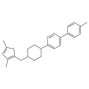 2,4-Dimethyl-5-[[4-[6-(4-methylphenyl)pyridazin-3-yl]piperazin-1-yl]methyl]-1,3-thiazole结构式