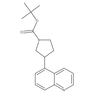 5-(1-Boc-3-pyrrolidinyl)quinoline结构式