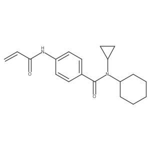 N-cyclohexyl-N-cyclopropyl-4-(prop-2-enamido)benzamide Structure