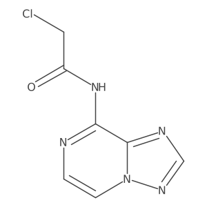 2-chloro-N-{[1,2,4]triazolo[1,5-a]pyrazin-8-yl}acetamide结构式