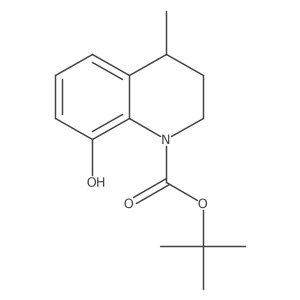 Tert-butyl 8-hydroxy-4-methyl-1,2,3,4-tetrahydroquinoline-1-carboxylate结构式