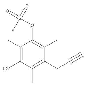 2,4,6-Trimethyl-3-(prop-2-yn-1-yl)-5-sulfanylphenyl sulfurofluoridate Structure