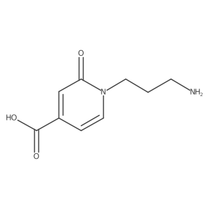 1-(3-Aminopropyl)-2-oxo-1,2-dihydropyridine-4-carboxylic acid结构式