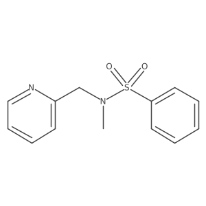 N-Methyl-N-(2-pyridinylmethyl)benzenesulfonamide结构式