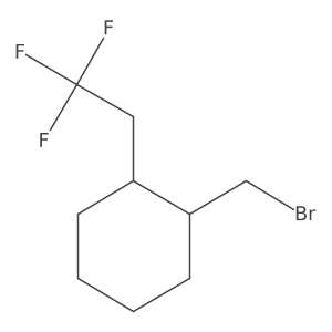 1-(Bromomethyl)-2-(2,2,2-trifluoroethyl)cyclohexane Structure
