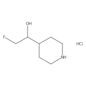 2-Fluoro-1-(piperidin-4-yl)ethan-1-ol hydrochloride Structure