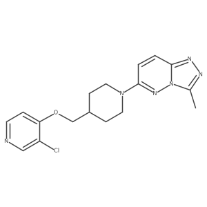 3-Chloro-4-[(1-{3-methyl-[1,2,4]triazolo[4,3-b]pyridazin-6-yl}piperidin-4-yl)methoxy]pyridine结构式