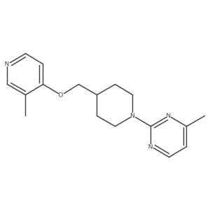 4-Methyl-2-(4-{[(3-methylpyridin-4-yl)oxy]methyl}piperidin-1-yl)pyrimidine结构式