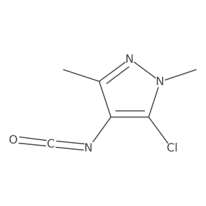 5-chloro-4-isocyanato-1,3-dimethyl-1H-pyrazole结构式
