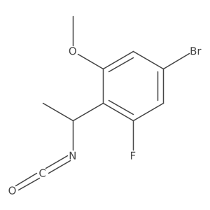 5-Bromo-1-fluoro-2-(1-isocyanatoethyl)-3-methoxybenzene Structure
