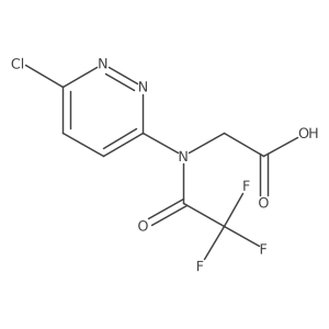 2-[N-(6-chloropyridazin-3-yl)-2,2,2-trifluoroacetamido]acetic acid结构式