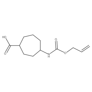 4-{[(Prop-2-en-1-yloxy)carbonyl]amino}cycloheptane-1-carboxylic acid结构式