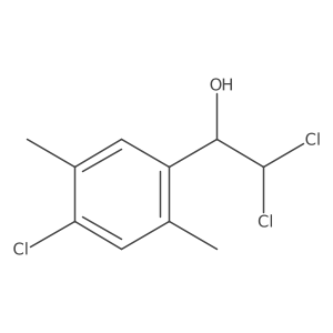 2,2-Dichloro-1-(4-chloro-2,5-dimethylphenyl)ethanol Structure