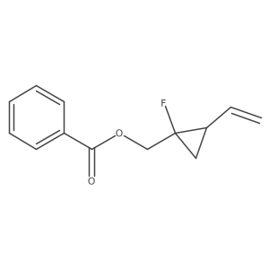 ((1S,2S)-1-Fluoro-2-vinylcyclopropyl)methyl benzoate结构式