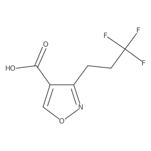 3-(3,3,3-Trifluoropropyl)isoxazole-4-carboxylic acid结构式