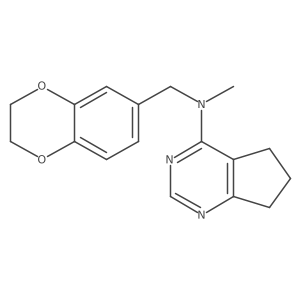 N-[(2,3-dihydro-1,4-benzodioxin-6-yl)methyl]-N-methyl-5H,6H,7H-cyclopenta[d]pyrimidin-4-amine Structure