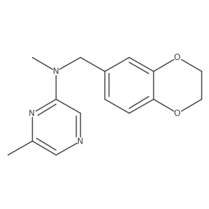 N-[(2,3-dihydro-1,4-benzodioxin-6-yl)methyl]-N,6-dimethylpyrazin-2-amine结构式